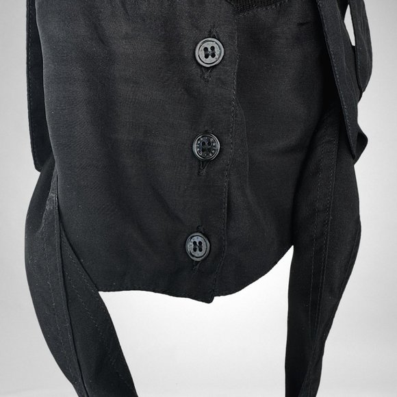 Chloé Jersey/Silk Tie Waist Racerback Tank - Picture 6 of 9